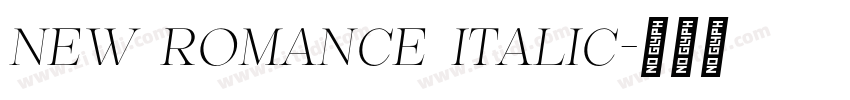 new romance italic字体转换 new romance italic字体转换